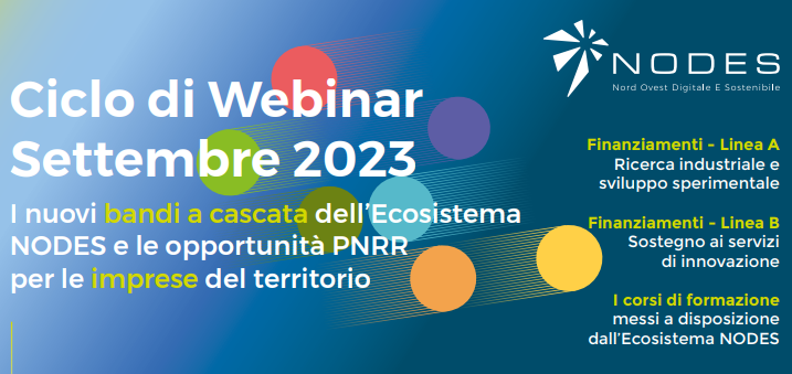 Ciclo di Webinar Settembre 2023 - BANDO NODES